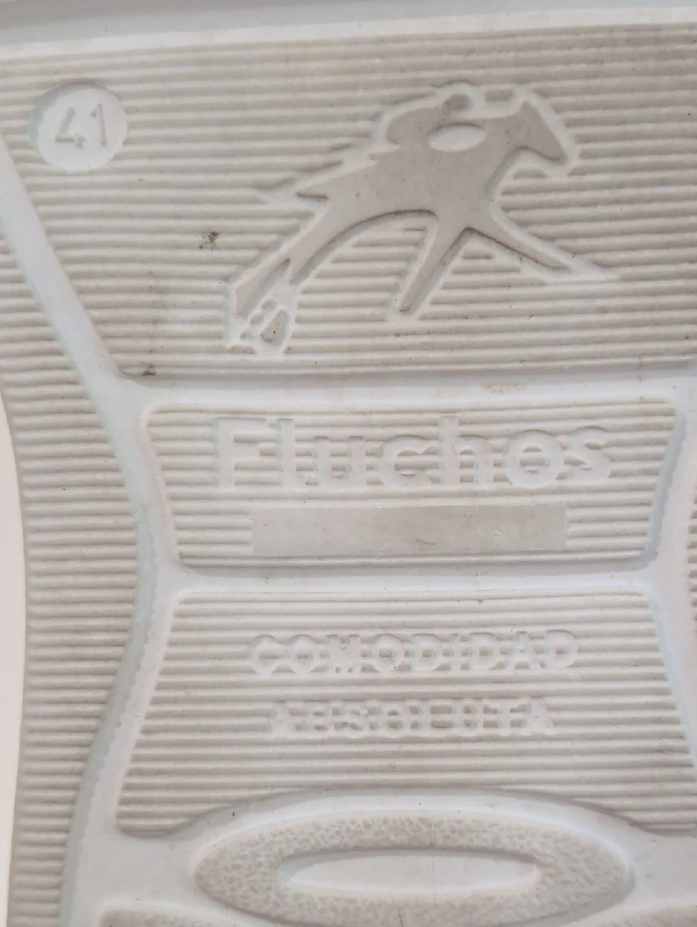 Fluchos White Leather Lace-Up Sneakers with Orange Trim And Rubber Soles Size 41 - Picture 12 of 13